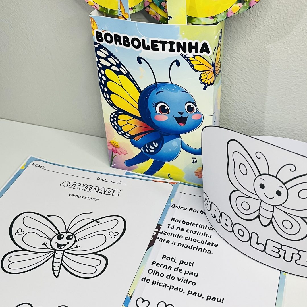 SACOLA MUSICAL - BORBOLETINHA