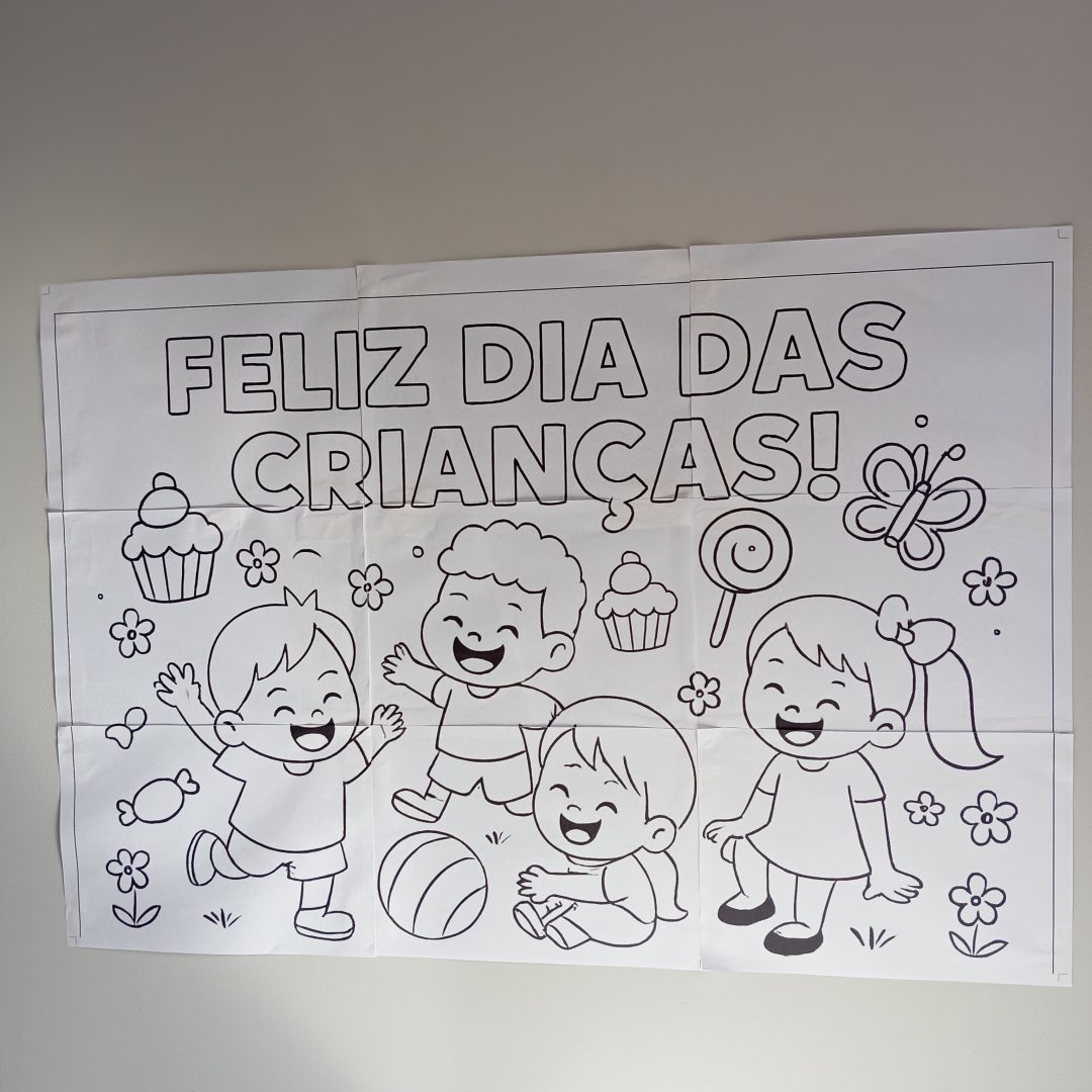 Painel Dia das crianças para Colorir 🖍️