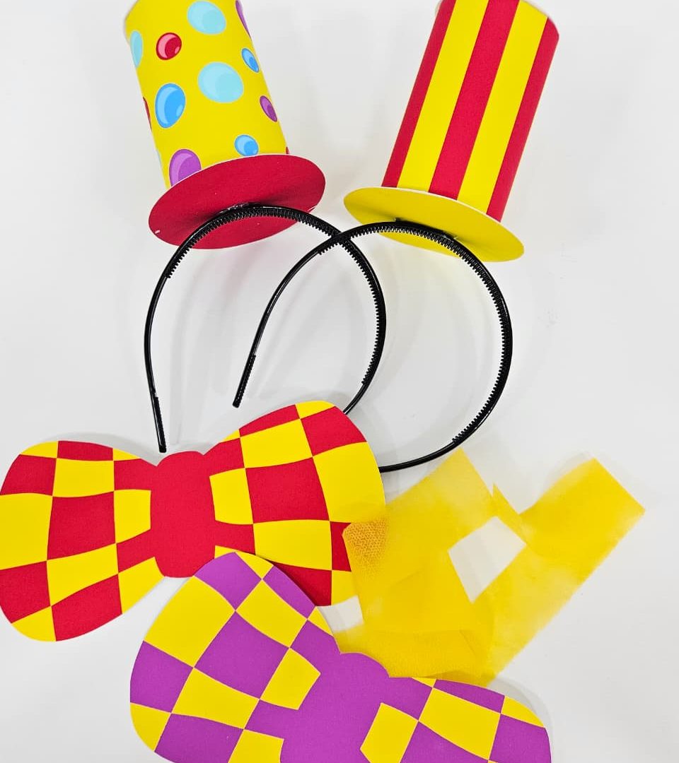 MINI CARTOLA E GRAVATA - DIA DO CIRCO