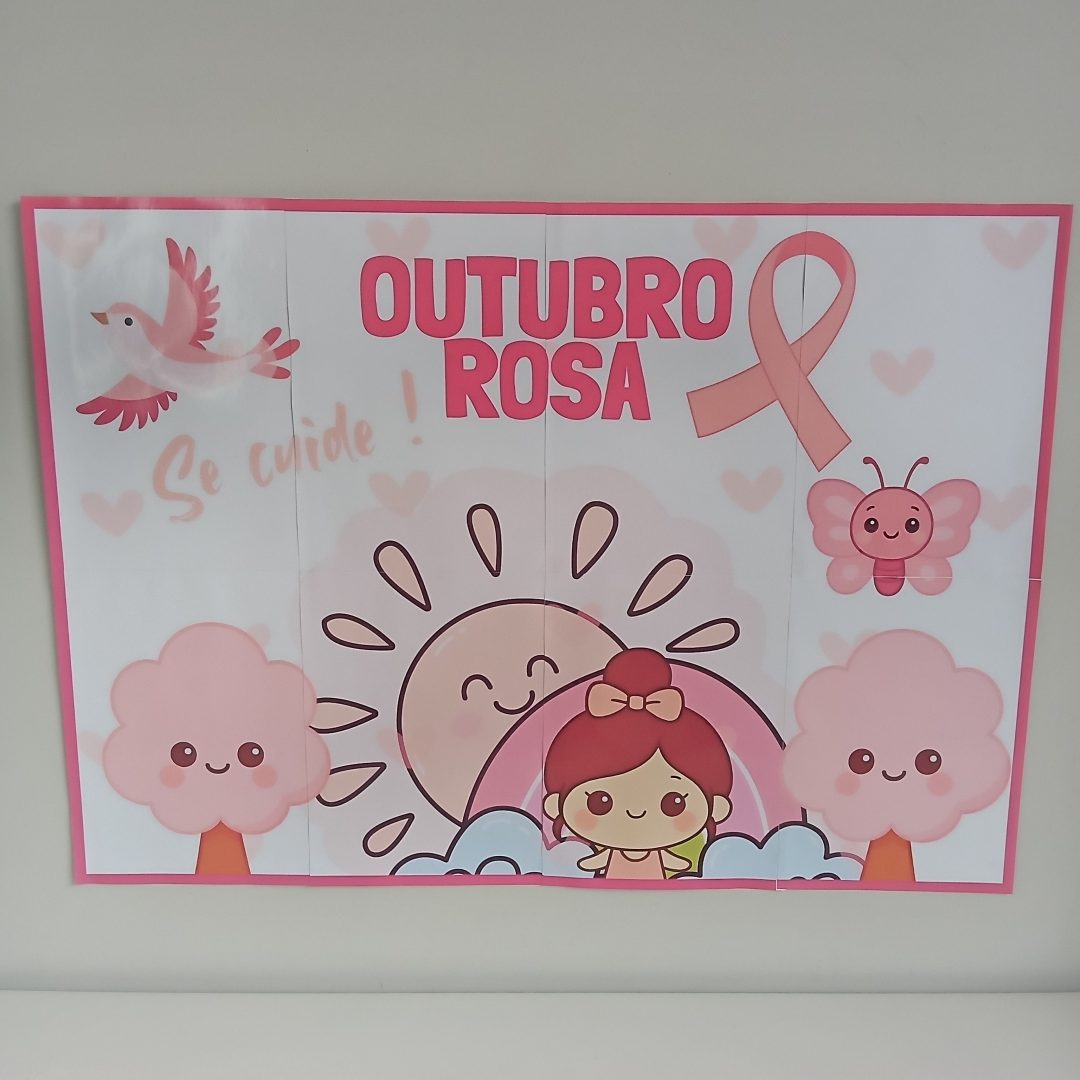 💗 Painel Outubro Rosa + Cartãozinho 💗