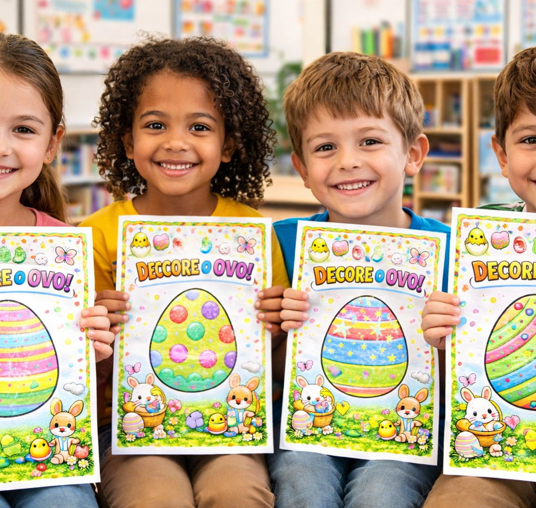 🥚 Pascoa Atividade Decore o ovo