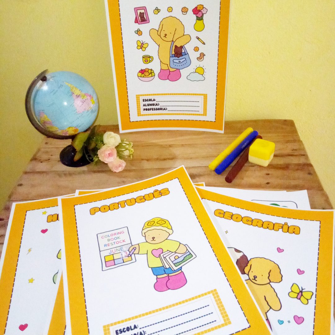 ✨ CAPAS DE CADERNO – VOLTA ÀS AULAS | BOBBIE GOODS