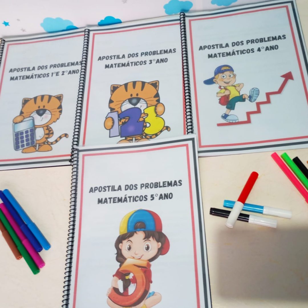 Apostilas de Problemas Matemáticos – Kit de 1º ao 5º Ano