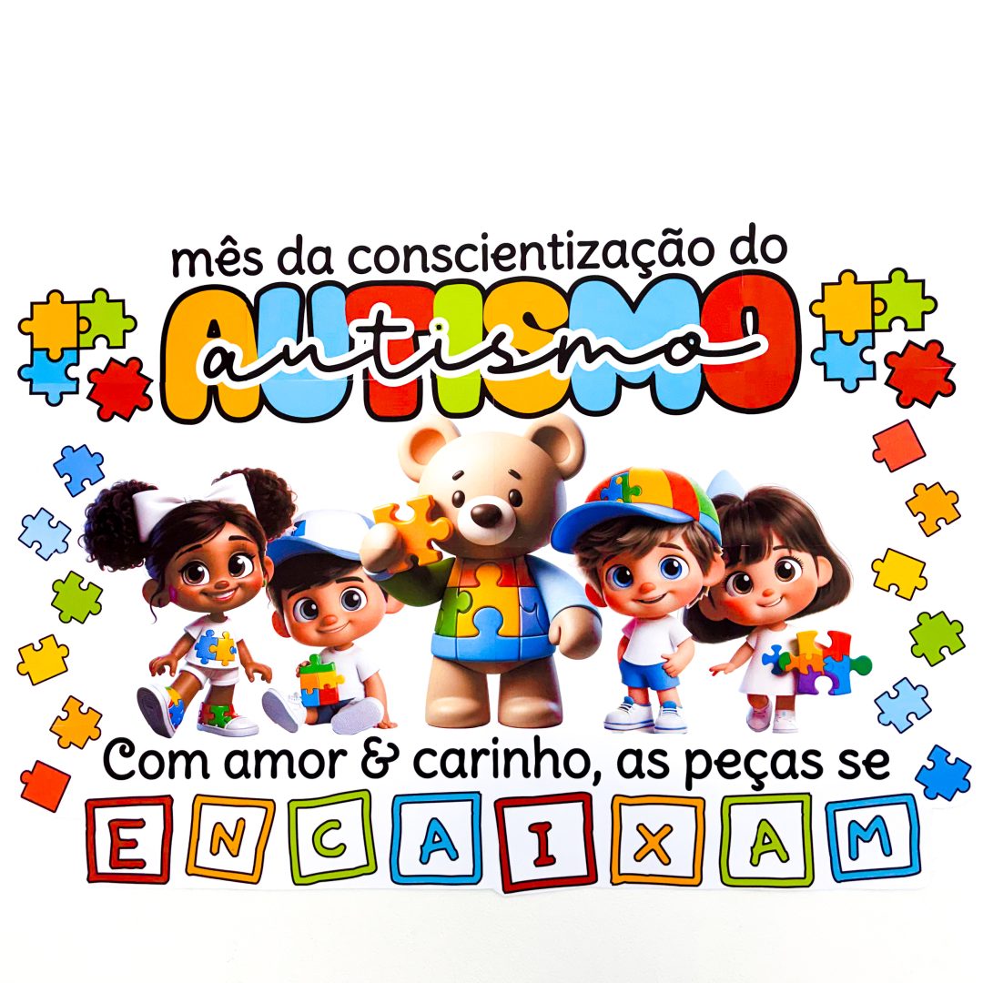 Painel do Mês de Conscientização do Autismo