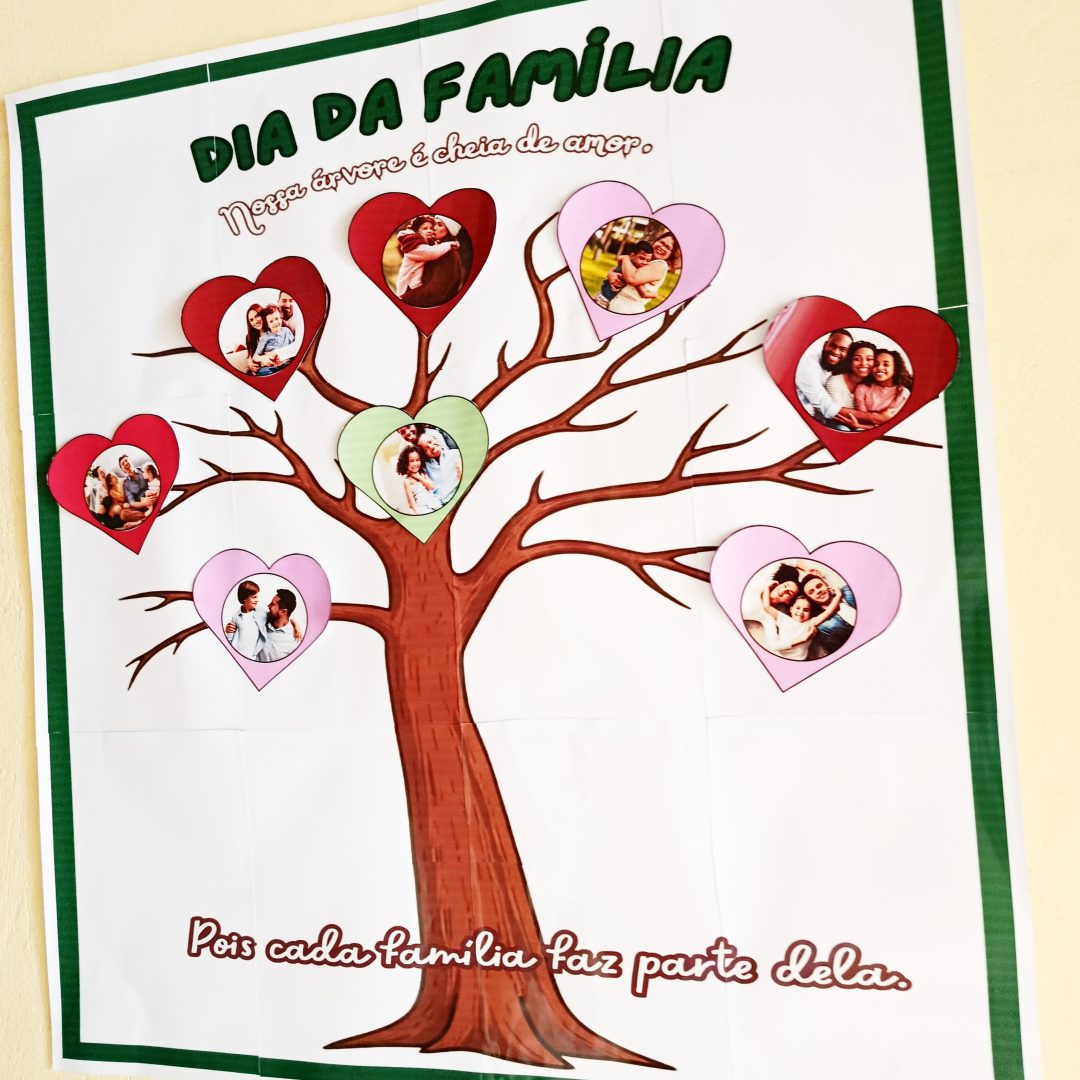 DIA DA FAMILIA - PAINEL NOSSA ÁRVORE É CHEIA DE AMOR