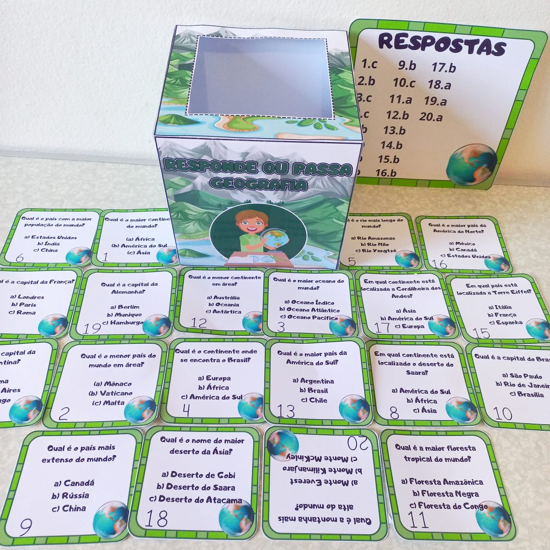 GEOGRAFIA - RESPONDE OU PASSA