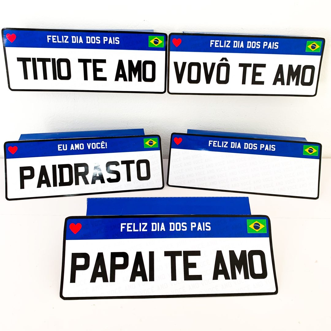 DIA DOS PAIS - CAIXA PLACA