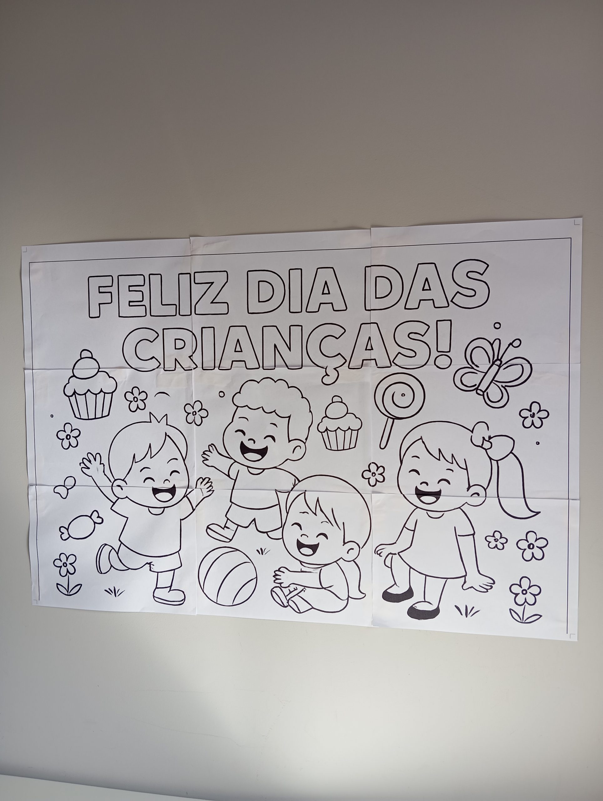PAINEL DIA DAS CRIANÇAS PARA COLORIR 1