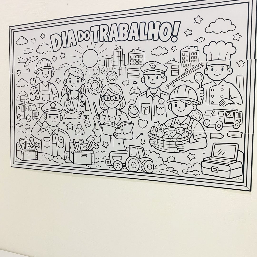 DIA DO TRABALHO - PAINEL PINTURA COLETIVA
