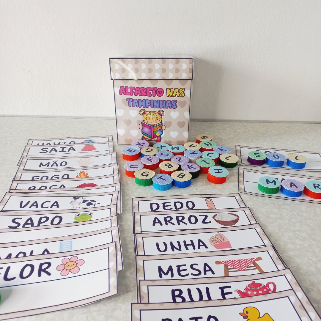 LEITURA ALFABETO NAS TAMPINHAS