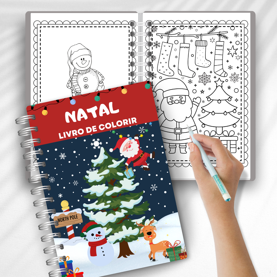 NATAL LIVRINHO PARA COLORIR