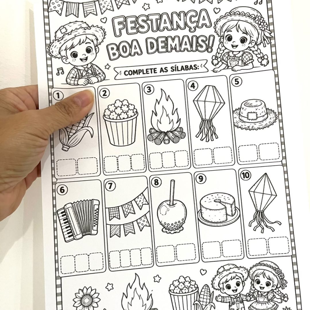 FESTA JUNINA - SEQUENCIA DIDÁTICA ATIVIDADES TEMÁTICA