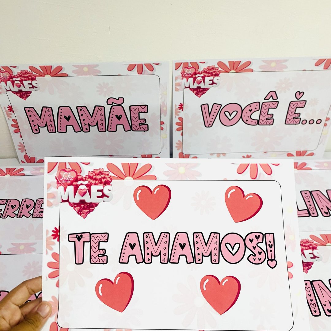 DIA DAS MÃES PLAQUINHAS DE APRESENTAÇÃO