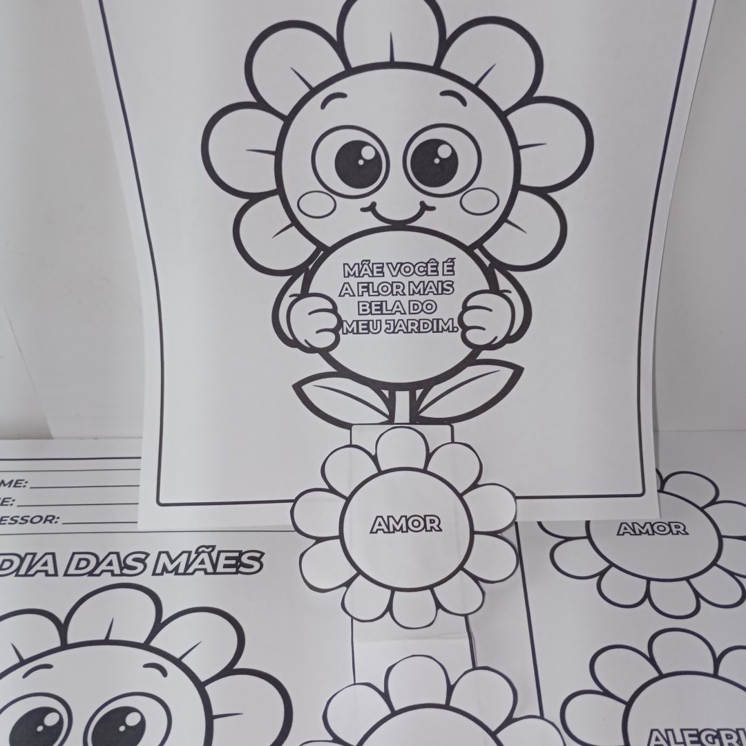 DIA DAS MÃES ATIVIDADE DA FLOR